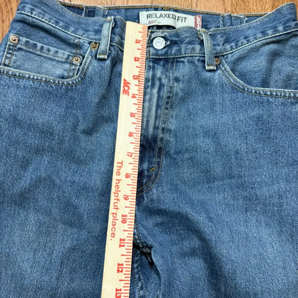 Levi's 550 Relaxed Fit Jeans Mens 34x30 Blue Denim Classic 550